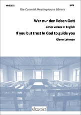 Wer nur den lieben Gott SATB choral sheet music cover